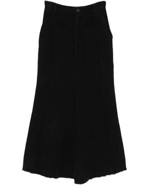 Rundholz Raw-Edge Paneled Maxi Skirt - Black