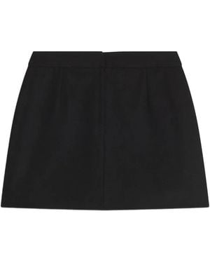 Maison Kitsuné Minigonna Con Tasca - Nero