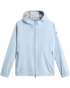 Woolrich Pacific Two Layers Hooded Jacket - Blue