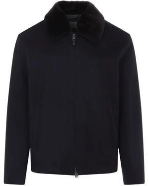 Canali Jacke Mit Reißverschluss - Blau