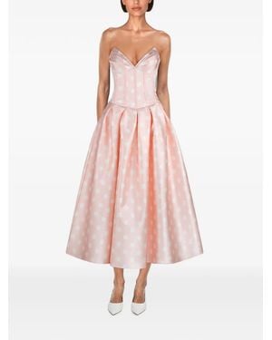 ATOIR Polka-Dot Corset-Style Dress - Pink
