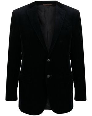 Canali Single-Breasted Velvet Dinner Jacket - Black