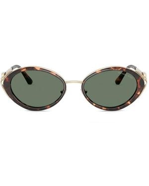 Michael Kors Key West Oval-Frame Sunglasses - Green