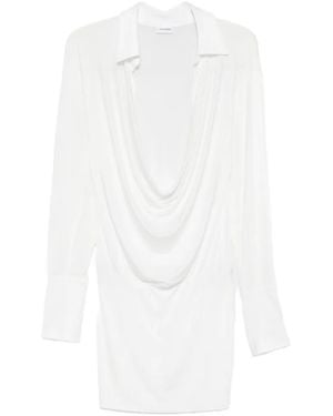 ANDAMANE Lilia Long-Sleeve Mini Dress - White
