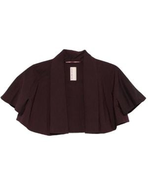 Antonio Marras Pinstripe Cape - Brown