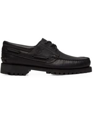 Timberland Lace-Up Boat Shoes - Black