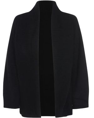 Not Shy Open-Front Cardigan - Black