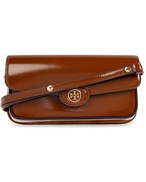 Tory Burch Robinson Schoudertas - Bruin