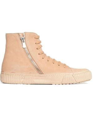BOTH Paris Hi-Tops Leather Trainers - Natural
