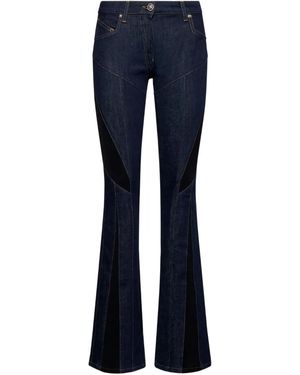 John Richmond Denim Paneled Jeans - Blue