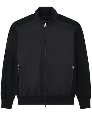Paul & Shark Hybrid Zip-Up Jacket - Black