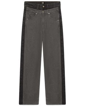 Gcds Logo-Patch Jeans - Grey