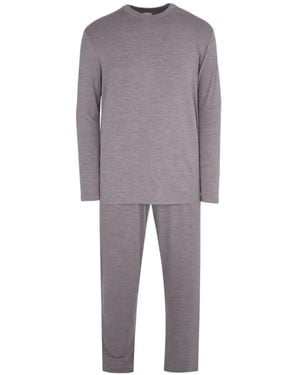 Zimmerli of Switzerland Long-Sleeve Pyjamas - Grey