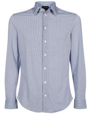 Emporio Armani Long-Sleeved Shirt - Blue