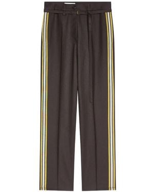 Dries Van Noten Slim-Leg Wool Pants - Brown