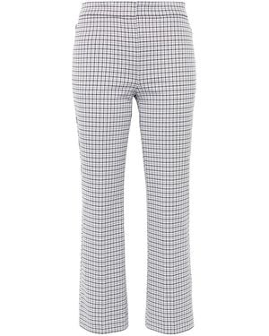 Theory Houndstooth-Pattern Pants - Gray