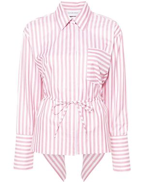 Viktor & Rolf Volant ストライプ シャツ - ピンク