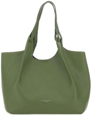 Gianni Chiarini Leren Shopper - Groen