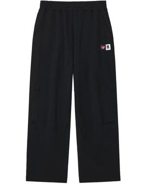 Izzue Logo-Patch Track Trousers - Black