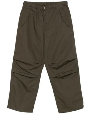 Carhartt Fletcher Elasticated Logo-Patch Pants - Green
