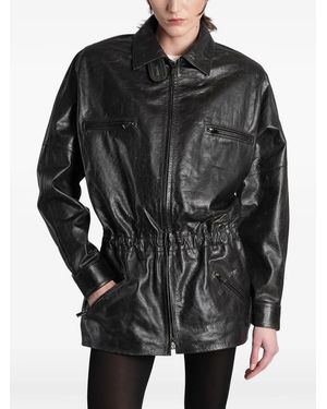 Magda Butrym Chaqueta Con Cremallera - Negro
