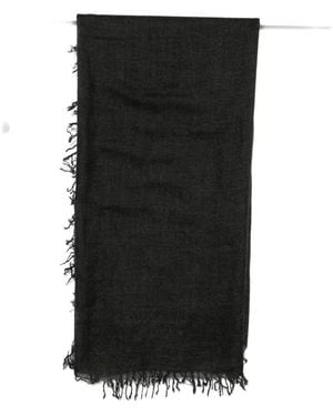 Faliero Sarti Frangine Frayed Scarf - Black