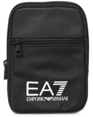 EA7 Gürteltasche Mit Logo-Print - Schwarz