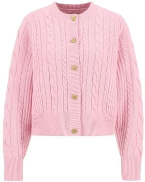 Barbour Elina Cardigan Mit Zopfmuster - Pink