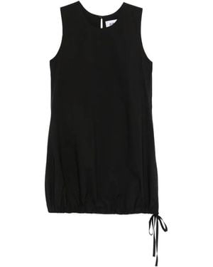 Alpha Studio ドローストリング ミニドレス - ブラック