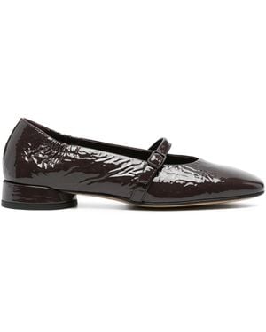 Pomme D ́Or Leather Ballet Flats - Black
