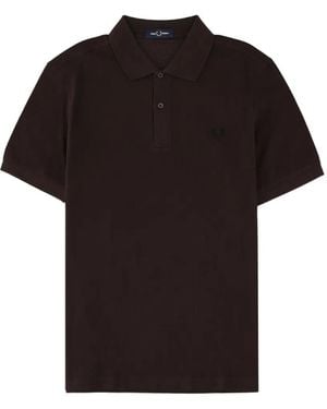Fred Perry Laurel Wreath Embroidered Polo Shirt - Black
