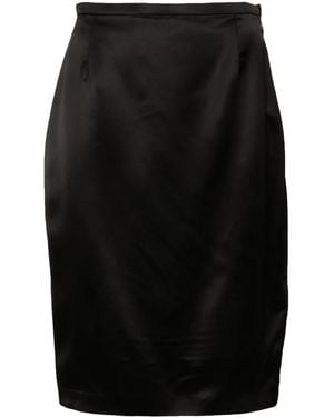 Saint Laurent Midi Skirt - Black
