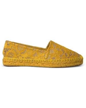 Dolce & Gabbana Lace Espadrilles - Yellow