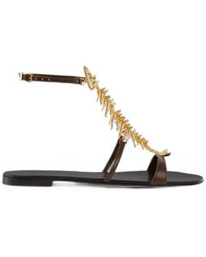 Giuseppe Zanotti Slim 2.0 Flat Sandals - Natural