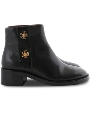 Tory Burch Turnlock Ankle Boots - Black