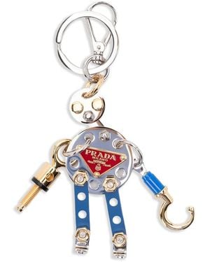 Prada Ciondolo Per Borsa Robot - Blu