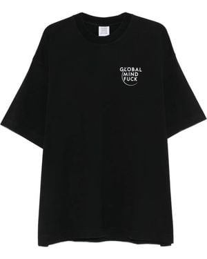 Vetements Printed T-shirt - Schwarz