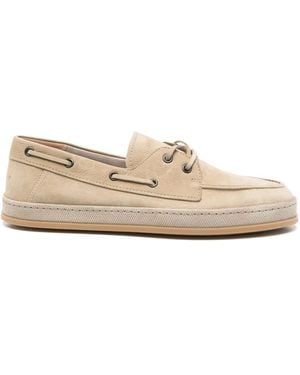 Hogan H683 Boat Loafer - Natural