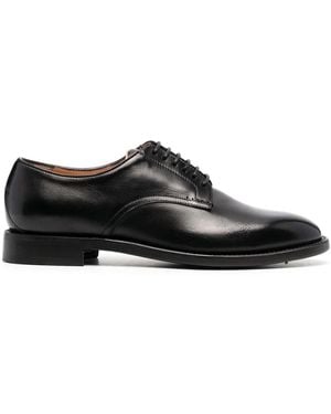Silvano Sassetti Lace-Up Leather Oxford Shoes - Black