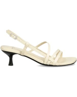 Vagabond Shoemakers 47Mm Jonna Slingback Crisscross Court Shoes - Natural