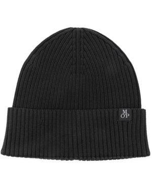 Marc O' Polo Ribbed Beanie Hat - Black
