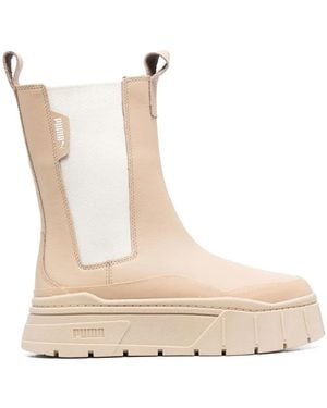 PUMA Mayve Stack Chelsea Boots - Natural