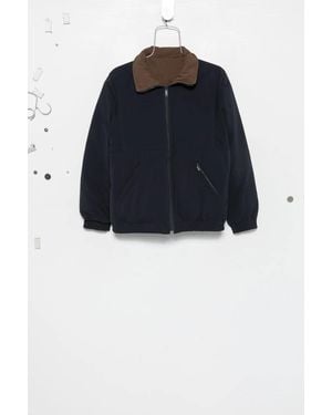 Prada Zip-Up Reversible Puffer Jacket - Blue