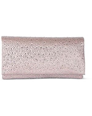 Twentyfourhaitch Embellished Clutch Bag - Pink
