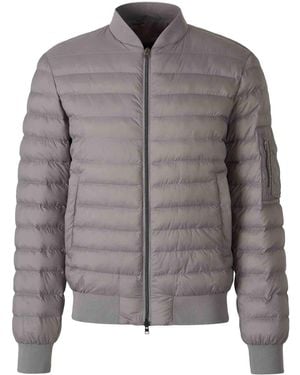 Herno Quilted Bomber Jacket - Grey