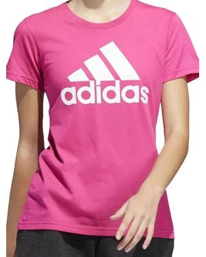 adidas Stadium Badge Of Sport "real Magenta" Tシャツ - ピンク