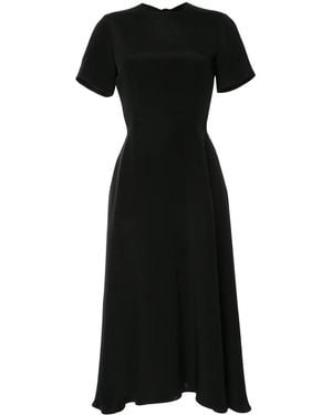 Macgraw Bow-Fastened Midi Dress - Black