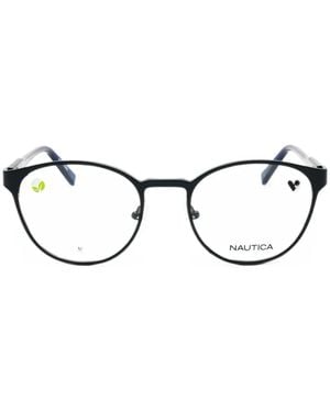 Nautica Gafas Con Montura Redonda - Negro