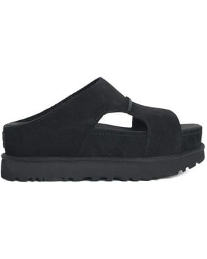 UGG Open Toe Overlock Stitching Sandals - Blue