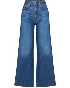 Veronica Beard Weite Taylor High-Rise-Jeans - Blau